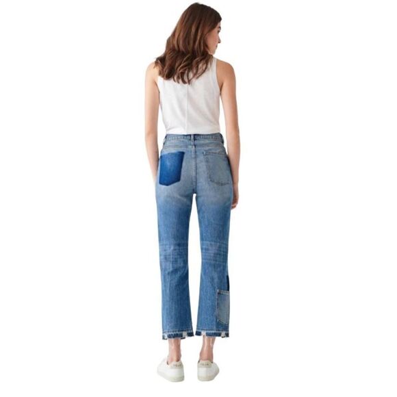 DL 1961Jerry High Rise Non-Stretch Straight Leg Jeans - Picture 2 of 13